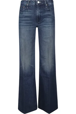 Mother Jeans, Dames, Blauw, W25, Twister Sneak Fray Jeans