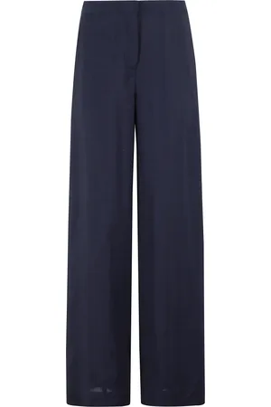 SEMICOUTURE Broeken, Dames, Blauw, M, Elegante Gebreide Trui Marlee