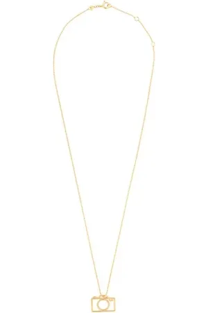 Aliita Accessoires, Dames, Geel, ONE Size, Stijlvolle Camera Ketting