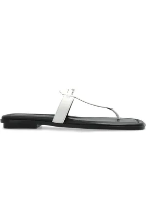 Michael Kors Schoenen, Dames, Wit, 35 EU, Leer, Slides Lena