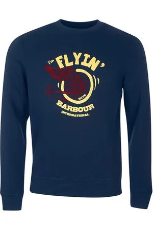 Barbour Sweatshirts & Hoodies, Heren, Blauw, M, Katoen, Legacy Sweatshirt Duke Navy