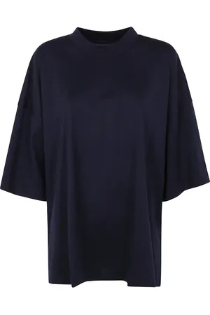 STUDIO NICHOLSON Tops, Heren, Blauw, M, Korte mouw T-shirt in Branded stijl