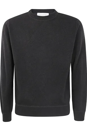 FILIPPO DE LAURENTIIS Sweatshirts & Hoodies, Heren, Bruin, M, Wol, Kasjmierwol Ronde Hals Sweatshirt