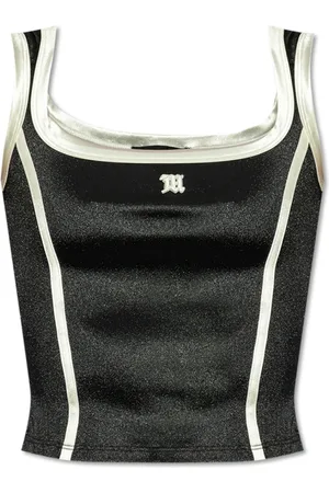 MISBHV Tops, Dames, Zwart, L, Korte top met bandjes