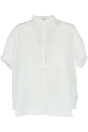 Aspesi Blouses & Shirts, Dames, Wit, 2Xs, Katoen, Oversized Katoenen Overhemd