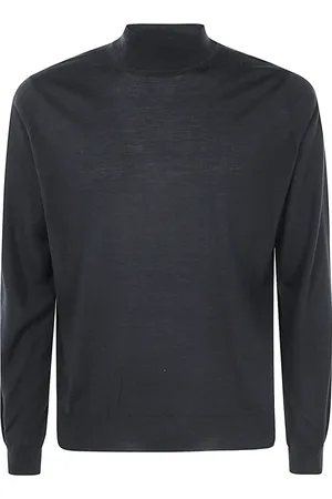 FILIPPO DE LAURENTIIS Truien, Heren, Blauw, M, Merino Coltrui Trui