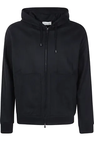 FILIPPO DE LAURENTIIS Sweatshirts & Hoodies, Heren, Zwart, L, Hoodie met volledige rits