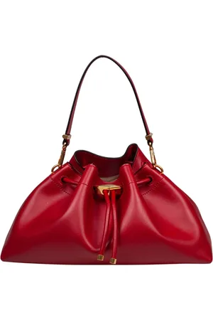 Jimmy Choo Tassen, Dames, Rood, ONE Size, Leer, Rode leren bucket bag met trekkoord