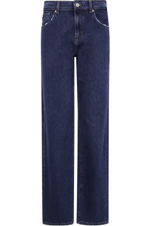 7 for all Mankind Jeans, Dames, Blauw, W23, Denim, Denim Huntington Broek