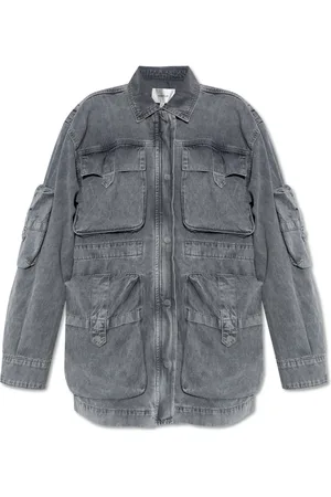 Gestuz Jassen, Dames, Grijs, XS, Denim, Denim shirt Nynnie