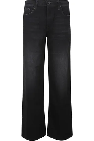 Mother Jeans, Dames, Zwart, W24, Zip Sneak Jeans Spinner
