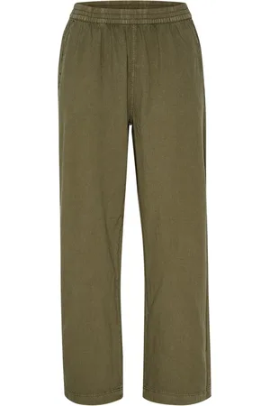 Kaffe Broeken, Dames, Groen, XL, Katoen, Wide Broeken