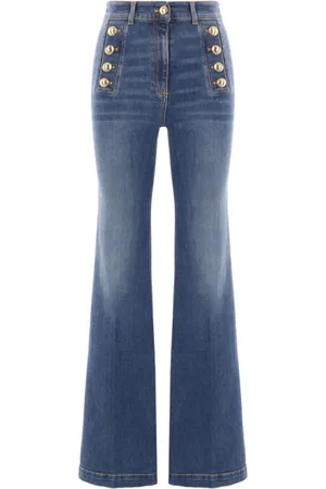Elisabetta Franchi Jeans, Dames, Blauw, W27, Blauwe Jeans voor Vrouwen Stijlvol Comfort