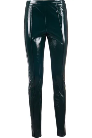 Armani Exchange Broeken, Dames, Groen, S, Groene Leggings voor Vrouwen
