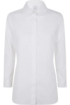 Patou Blouses & Shirts, Dames, Wit, M, Slim Fit Klassiek Overhemd