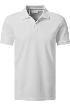 Baldessarini Tops, Heren, Wit, L, Katoen, Heren Slim Fit Polo Shirt