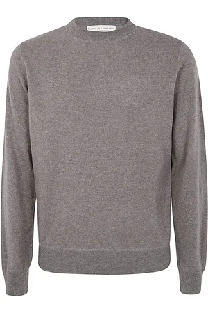 FILIPPO DE LAURENTIIS Truien, Heren, Bruin, M, Wol, Kasjmierwol Ronde Hals Sweater