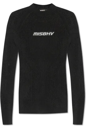 MISBHV Blouses & Shirts, Dames, Zwart, Xs/S, Leer, Lange mouwen top
