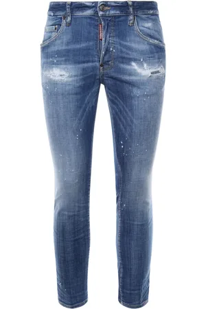 Dsquared2 Jeans, Heren, Blauw, 2Xl, Denim, Blauwe Denim Broek 5 Zakken