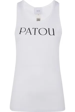 Patou Tops, Dames, Wit, M, Klassieke Tanktop