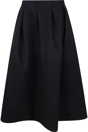 Patou Rokken, Dames, Zwart, S, Geplooide Midi Rok