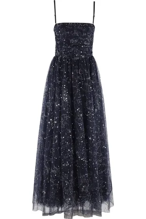 Staud Kleedjes, Dames, Blauw, S, Elegante Bettina Jurk