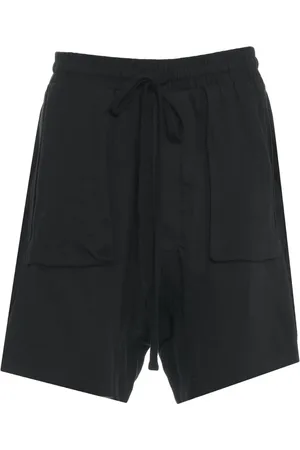 THOM KROM Korte broeken, Heren, Zwart, L, Zwarte Drop Crotch Shorts