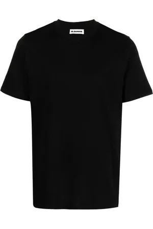 Jil Sander Tops, Heren, Zwart, M, Katoen, Casual Katoenen T-shirt
