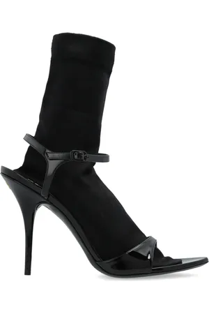 Balenciaga Schoenen, Dames, Zwart, 38 EU, Leer, Hakken schoenen Avenue Sock