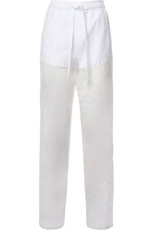 GENNY Broeken, Dames, Wit, S, Witte Broek met Pantaloni Stijl