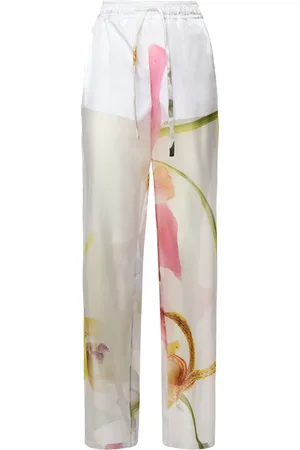 GENNY Broeken, Dames, Veelkleurig, 2Xs, Witte Broek voor Vrouwen