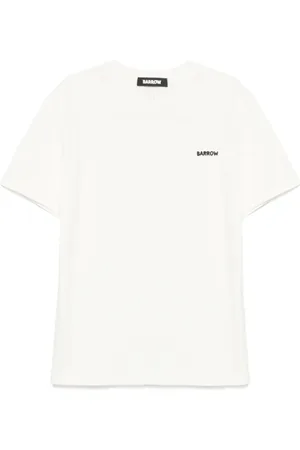 BARROW Tops, Heren, Wit, L, Jersey T-shirt in wit
