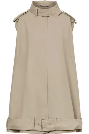 Alberta Ferretti Jassen, Dames, , M, Katoen, Katoenen cape met technische kenmerken