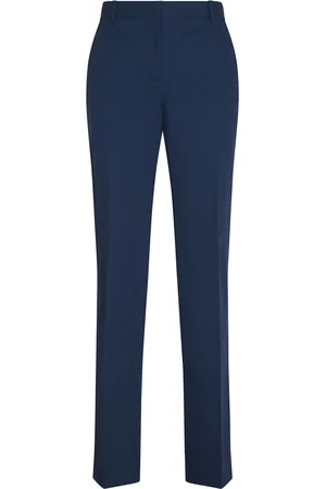 Alberta Ferretti Broeken, Dames, Blauw, M, Elegante Broek voor Vrouwen