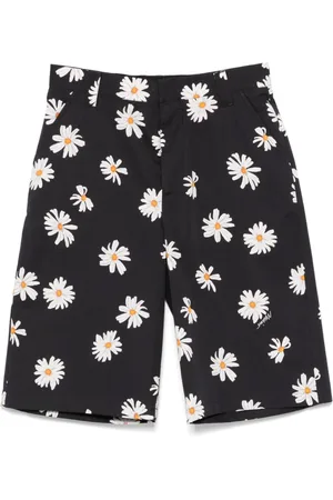 Moschino Korte broeken, Heren, Zwart, XL, Zwarte broek met knoopsluiting