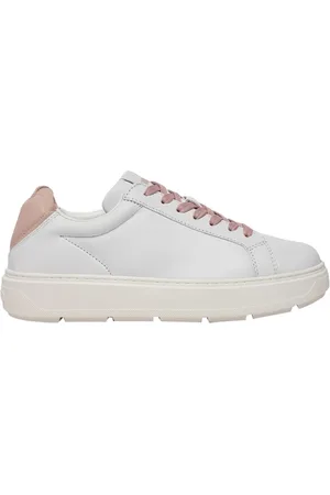 Moschino Schoenen, Dames, Wit, 36 EU, Leer, Kleurrijke stijlvolle damessneakers