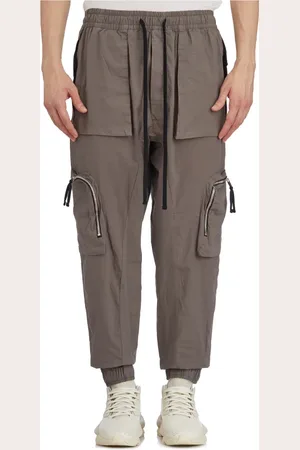 THOM KROM Broeken, Heren, Grijs, M, Katoen, Katoenen Jogger Broek
