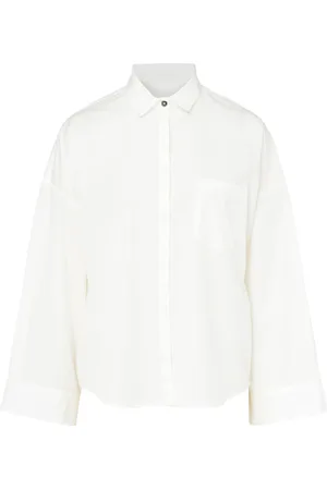 Nine In The Morning Blouses & Shirts, Dames, Wit, S, Amanda Dameshemd in Rood