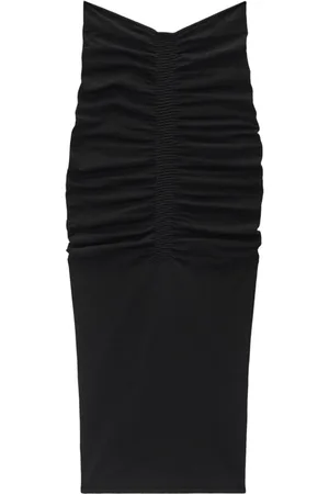 Alexander Wang Rokken, Dames, Zwart, L, Gerimpelde Maxi Rok