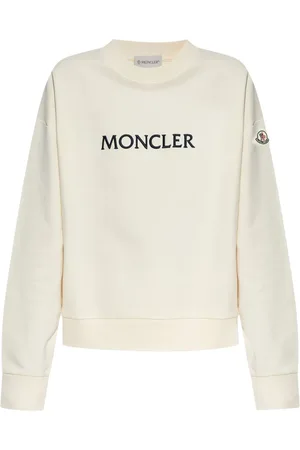 Moncler Sweatshirts & Hoodies, Dames, , M, Katoen, Sweatshirt met Geborduurd Logo