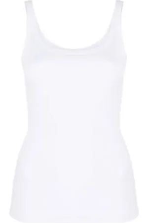 Dolce & Gabbana Tops, Dames, Wit, S, Basis Canele Top