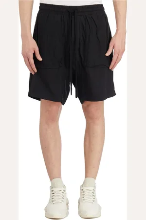 THOM KROM Korte broeken, Heren, Zwart, M, Katoen, Stretch katoenen Bermuda shorts