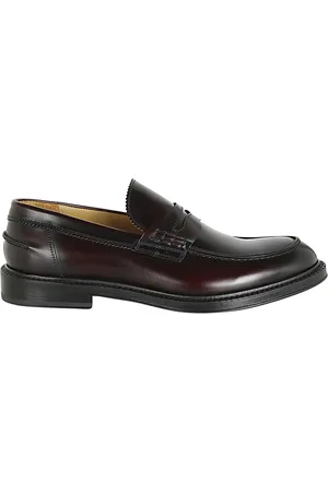 Corvari Schoenen, Heren, Rood, 40 EU, Leren Loafer met Wembley Stijl
