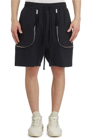 THOM KROM Korte broeken, Heren, Zwart, M, Nylon, Lage Taille Nylon Bermuda Shorts