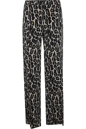 THEORY Broeken, Dames, Veelkleurig, S, Luipaardprint Relax Broek