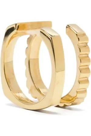 Aliita Accessoires, Dames, Geel, ONE Size, Dubbele Wiel Oorbellen