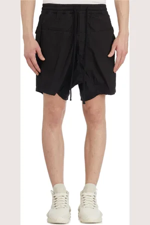 THOM KROM Korte broeken, Heren, Zwart, M, Katoen, Lage kruis katoenen Bermuda shorts