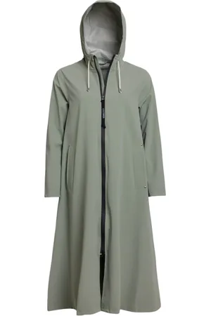 Stutterheim Jassen, Dames, Groen, XS, Lichtgewicht Matte Rits Regenjas