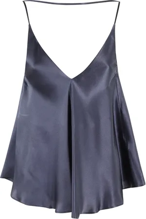 SEMICOUTURE Tops, Dames, Blauw, L, Stijlvolle Etienne Jurk