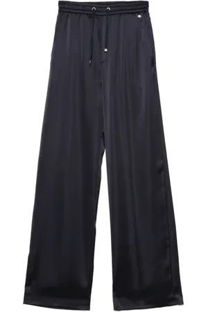 HERNO Broeken, Dames, Blauw, M, Elegante Palazzo Broek